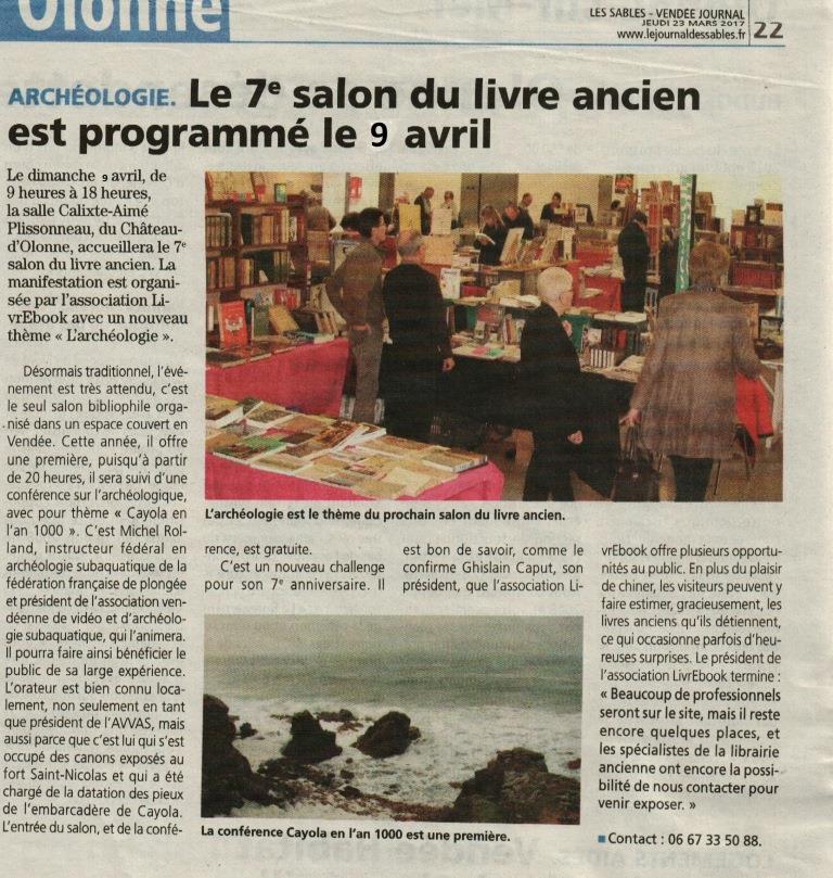 Journal des Sables du 23 Mars 2017