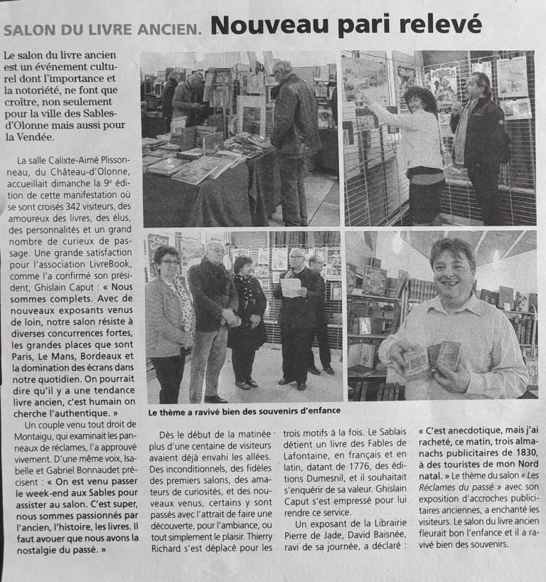 Journal des Sables du 18 Avril 2019
