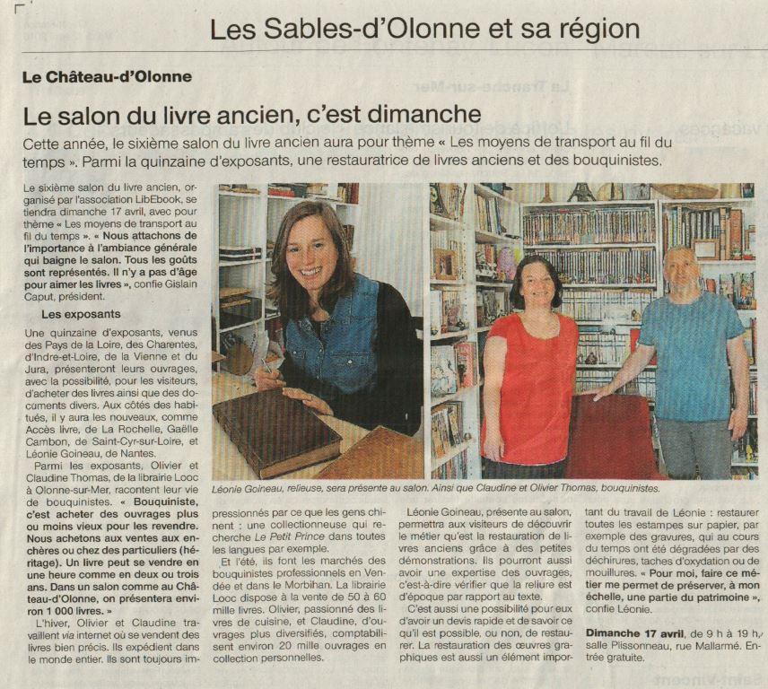 Ouest-France du 12 Avril 2016