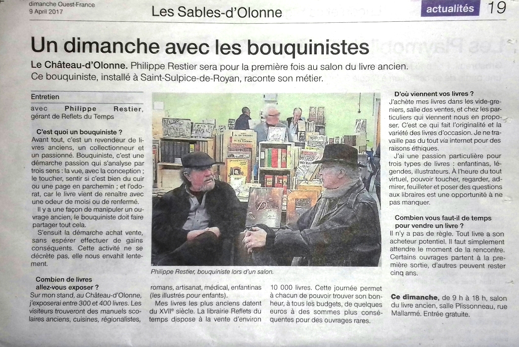 Ouest-France du 09 Avril 2017